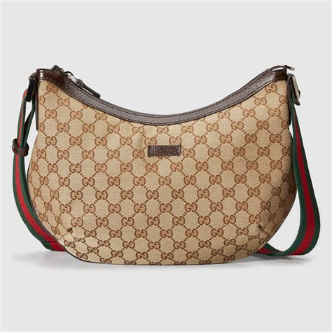 gucci gg canvas messenger bag black